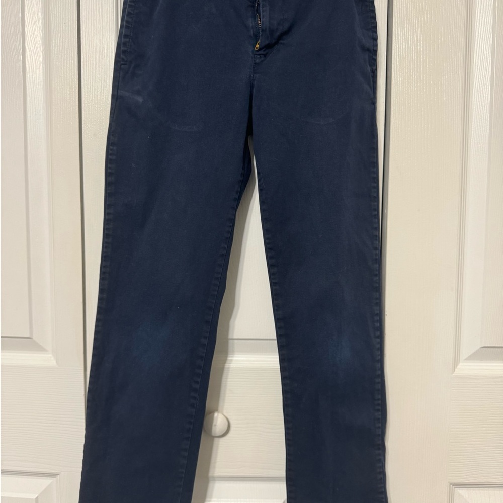The Children's Place Boys Stretch Relaxed Straight Chino Pants, Navy Size 12